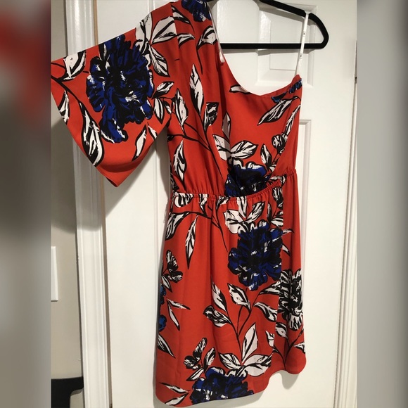 DR2 - One Shouldered Floral Dress - Sz Small - Picture 2 of 5